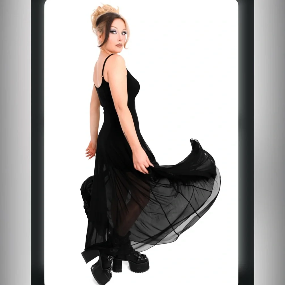 Foxblood Julia Mesh Dress 2XL sold out online - Picture 2 of 7